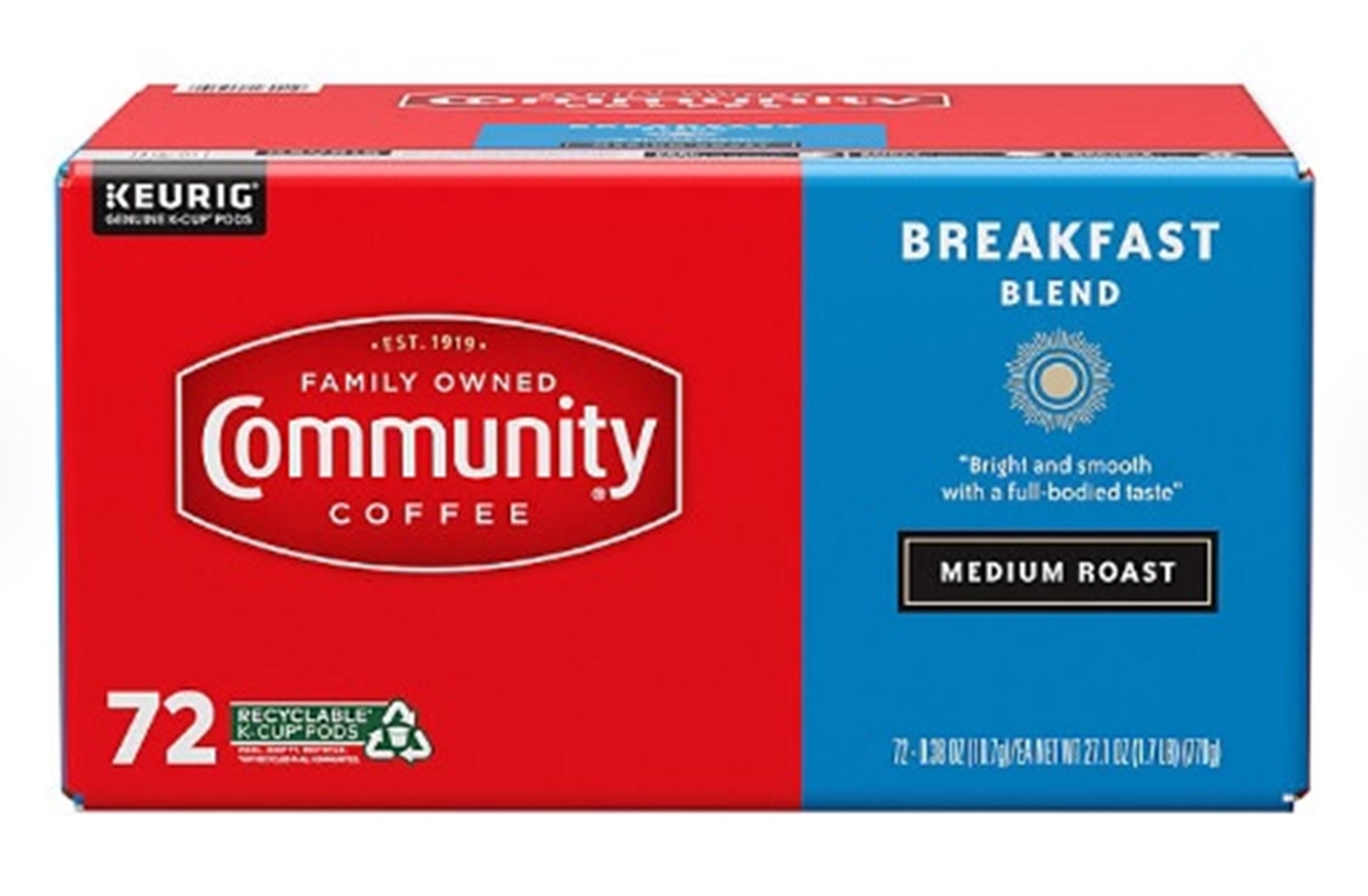 (image for) Community Coffee Breakfast Blend Medium Roast Single Serve, 72 ct. - Click Image to Close